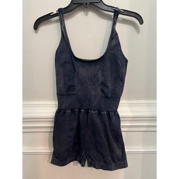 Free People Movement Good Karma Runsie Romper One Piece Medium Large M/L - Picture 2 of 7